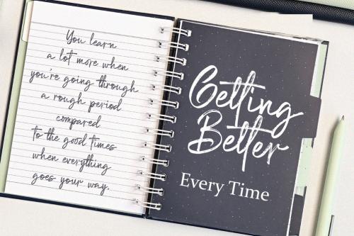 Getting Better Brush Font 6