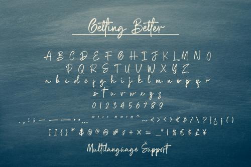 Getting Better Brush Font 7