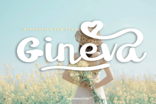 Gineva Script Font 1