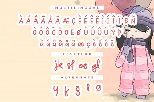 Girlsfa Cute and Girly Font 15