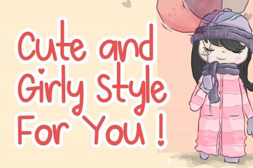 Girlsfa Cute and Girly Font 2