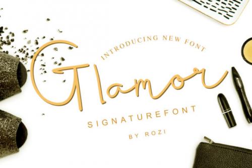 Glamour Signature Font 1