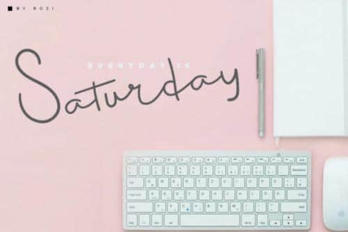 Glamour Signature Font 4