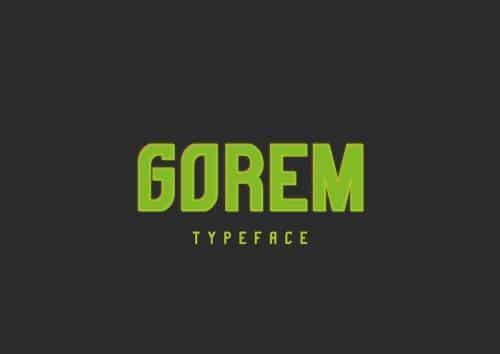 Gorem Typeface 1