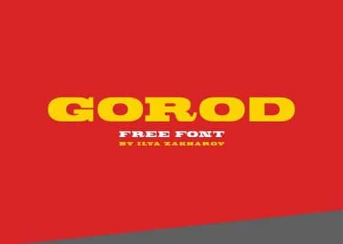 Gorod Slab Serif Font 1