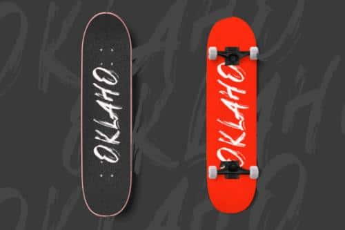 Goshbe Textured Brush Font 4