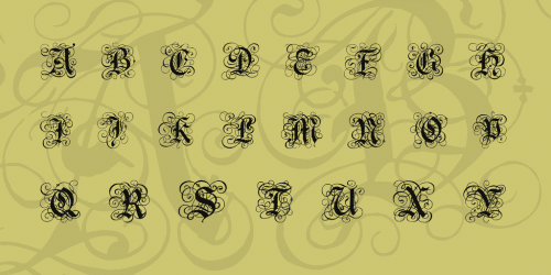 Gothic Flourish Font