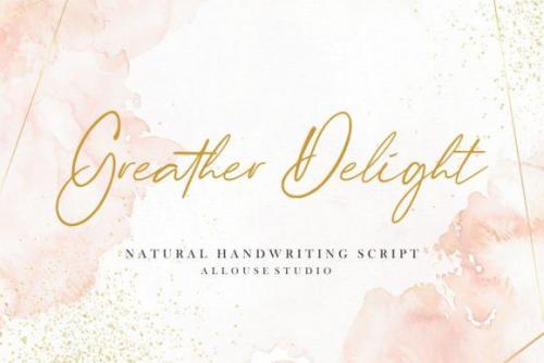 Greather Delight Script Font 1