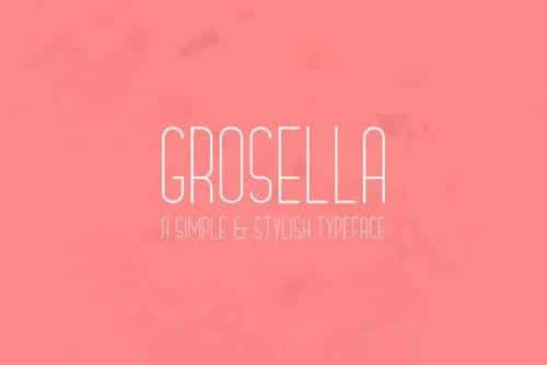 Grosella Sans Serif Font 1