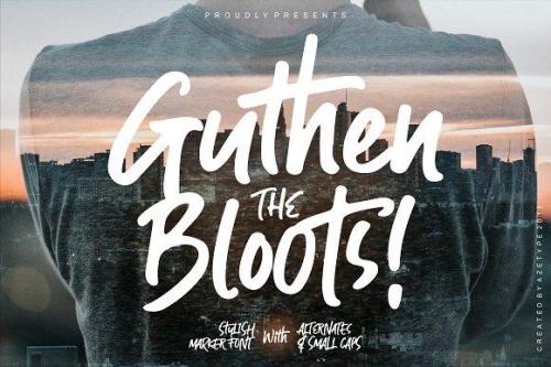 Guthen Bloots Brush Font
