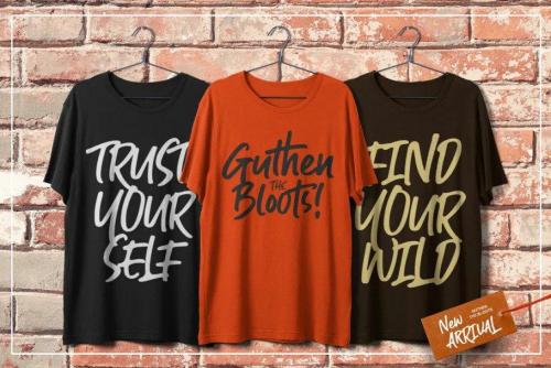 Guthen Bloots Brush Font 11