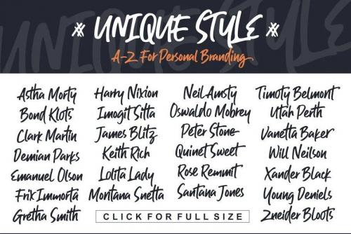 Guthen Bloots Brush Font 16