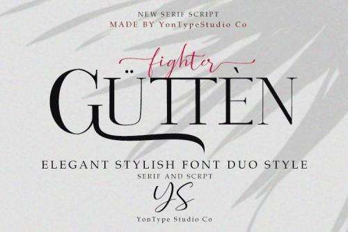 Gutten Fighter Font Duo 1