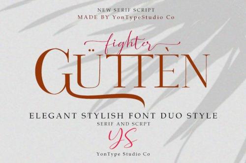 Gutten Fighter Font Duo 25