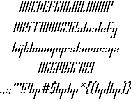 HP Slant Font