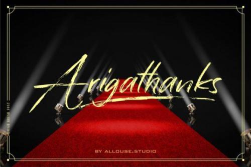 Han Le Tours Brush Font 12