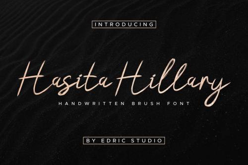 Hasita Hillary Brush Font 1