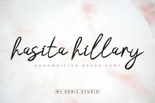 Hasita Hillary Brush Font 11