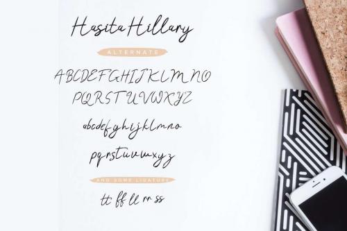 Hasita Hillary Brush Font 2