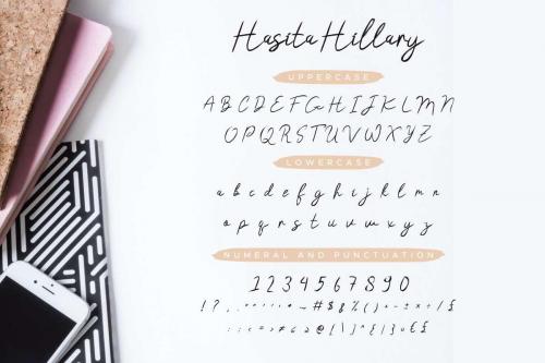 Hasita Hillary Brush Font 3