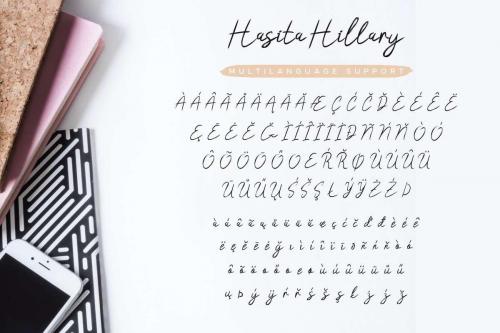 Hasita Hillary Brush Font 4