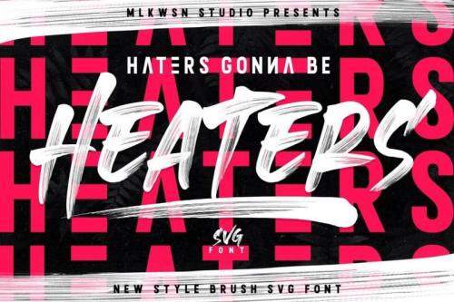 Heaters Brush Font