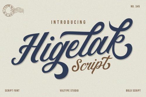 Higelak Script Font 1