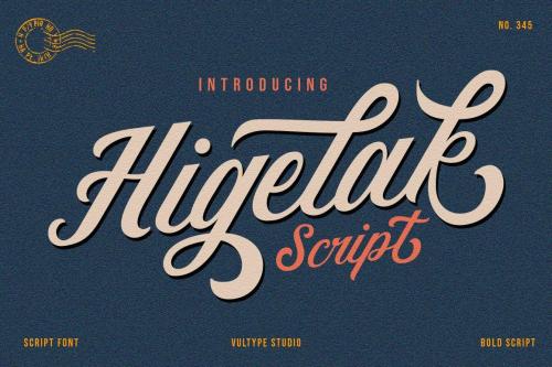 Higelak Script Font 12