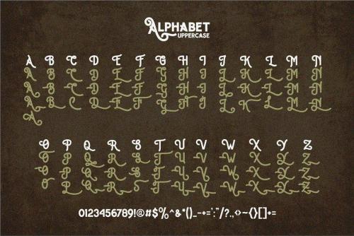 Hipster Letter Font  2