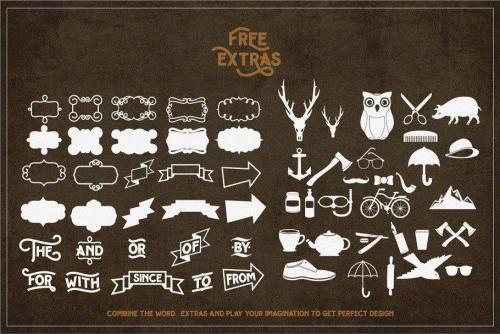 Hipster Letter Font  4