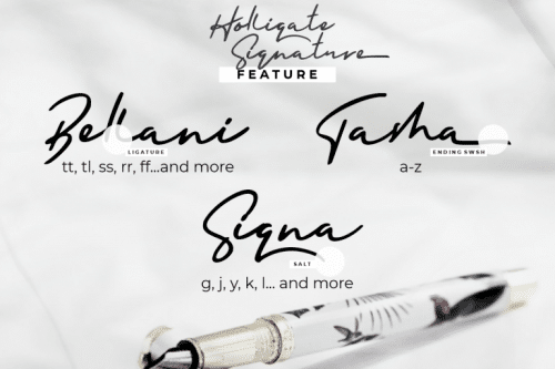 Holligate Signature Script Font 5