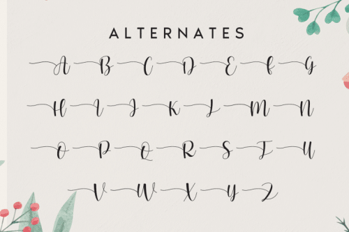 Homework Script Font 10
