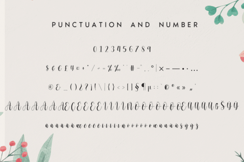 Homework Script Font 11