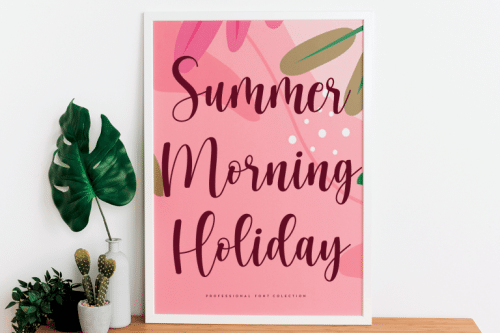 Homework Script Font 4