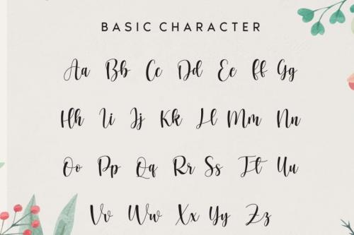 Homework Script Font 7