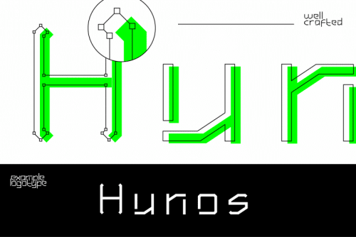 Hundred Wars Cyber Tech Typeface 5
