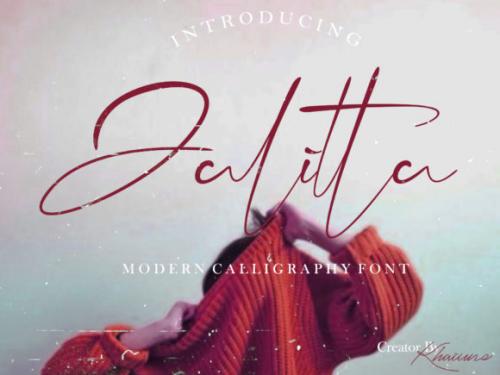 Jalitta Modern Calligraphy Font 1