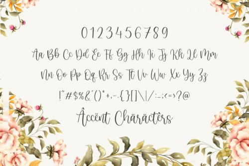 Juliette Garden Modern Calligraphy Font 6