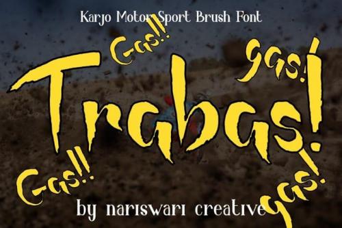 Karjo Motor Sport Script Font 2