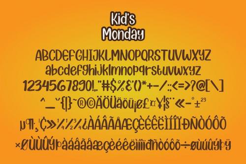 Kids Monday Font 6