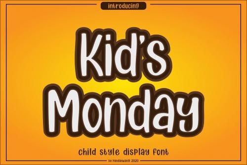 Kids Monday Font 8