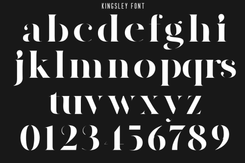 Kingsley – Modern Stencil Font 5