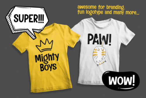Komix Eighties Display Font 3