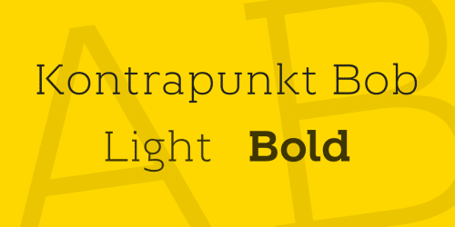 Kontrapunkt Bob Font Family 1