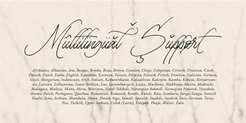 La Monte Script Font 9