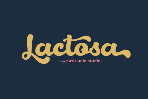 Lactosa Script Font 1