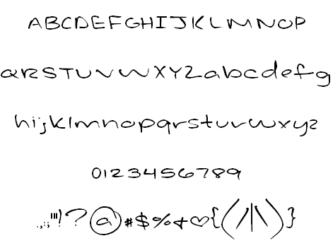 Late Night Love Notes Font