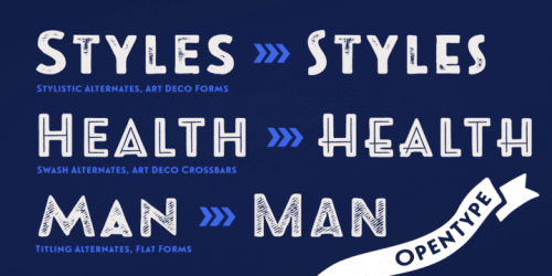 Le Havre Rough Font 4