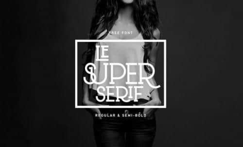 Le Super Serif Font