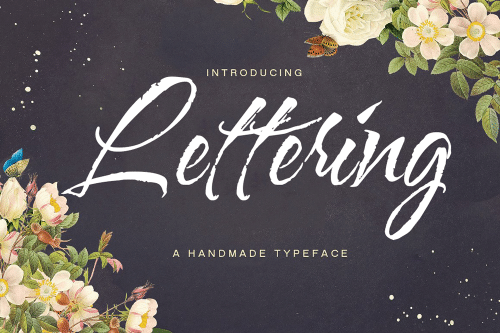 Lettering Script Font 1